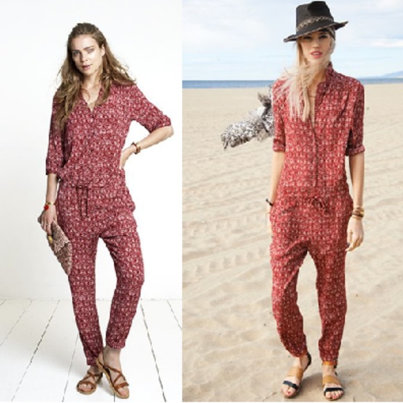 Ongekend Maison Scotch Pants | Red Printed Jumpsuit | Poshmark KQ-62